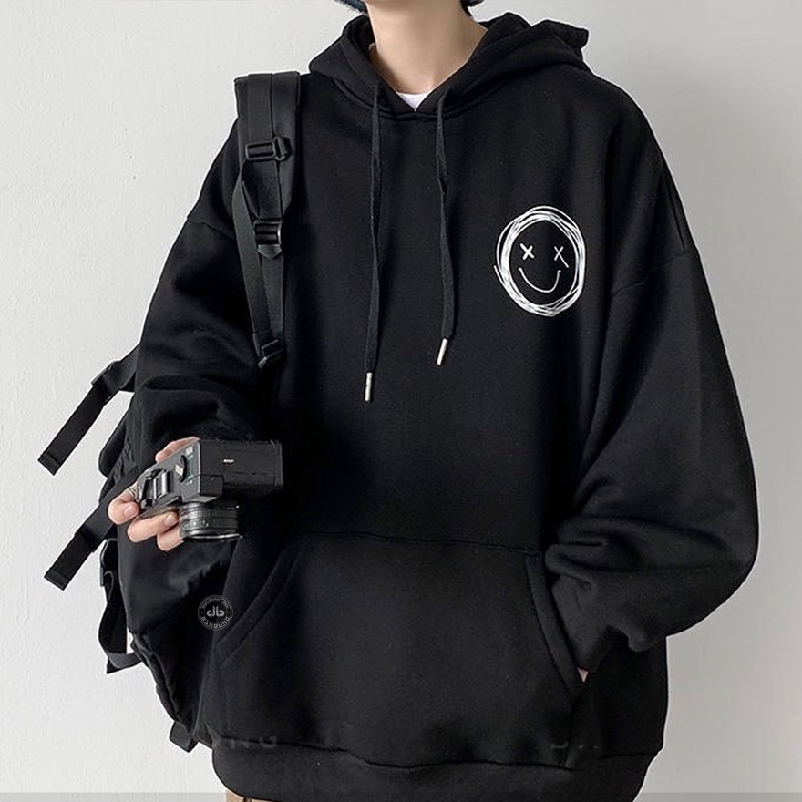 ZY - NIRVANA Hoodie Oversize Wanita Dan Pria Smile Icon Sweater Remaja