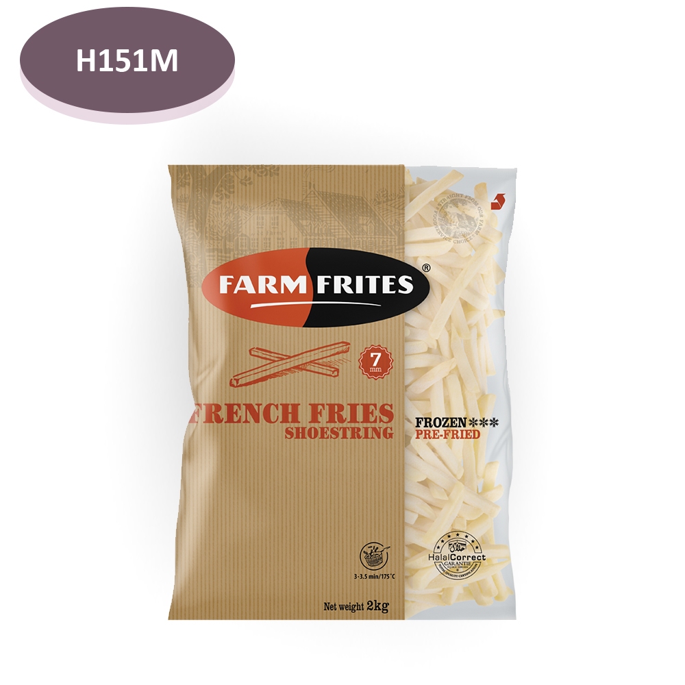 

Farm Frites Shoestring 7MM 2Kg Kentang Goreng Premium - H151M