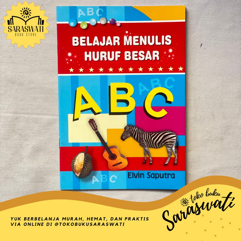 Belajar Menulis Huruf Besar ABC // Buku Anak TK DAN PAUD