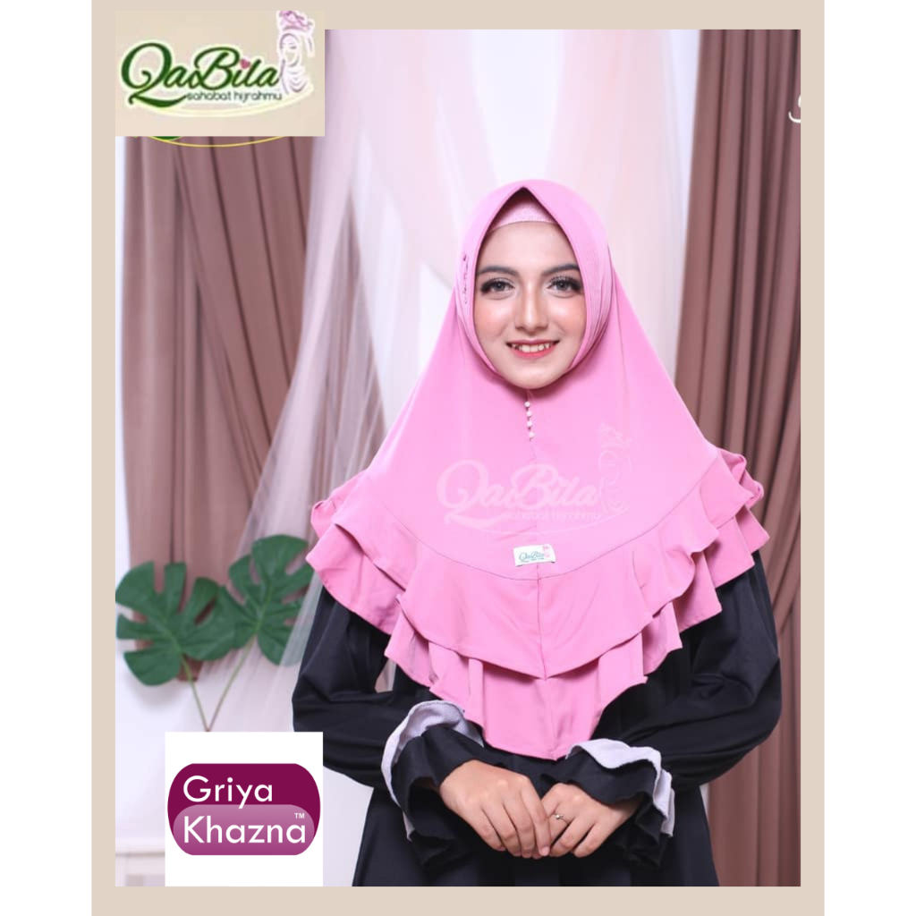 Kerudung Jilbab Instan Dewasa Qabila Bergo Alea