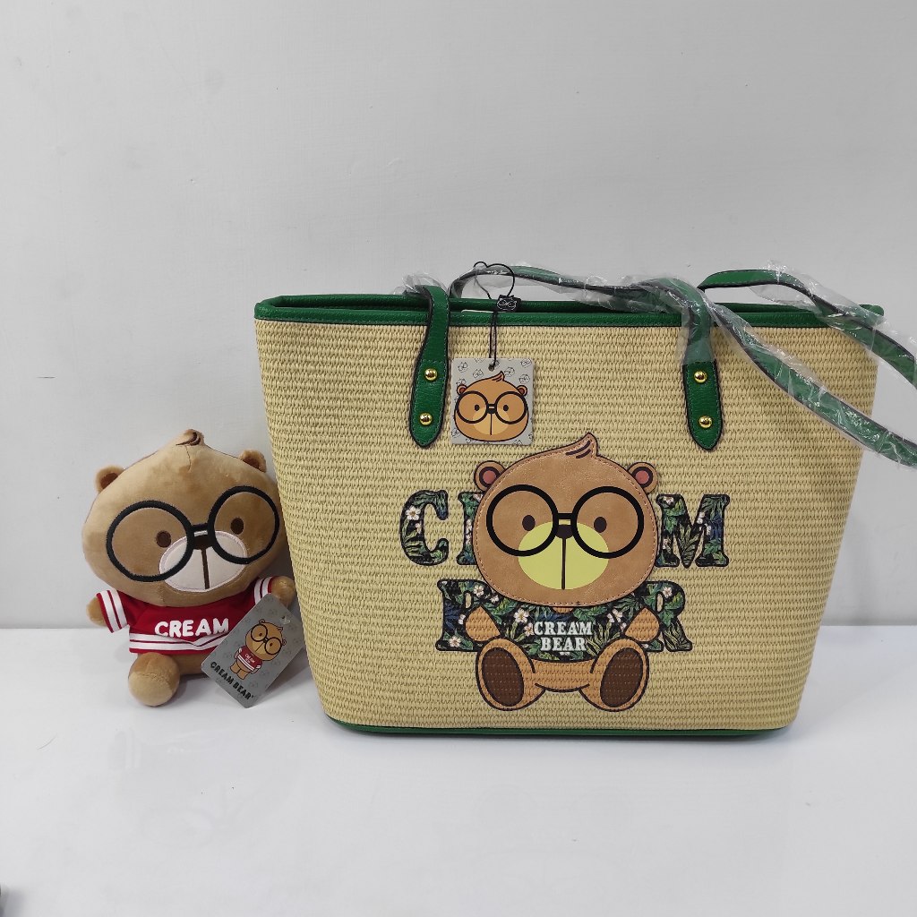 Tas Tote Cream Bear C12601 - CreamBear Original