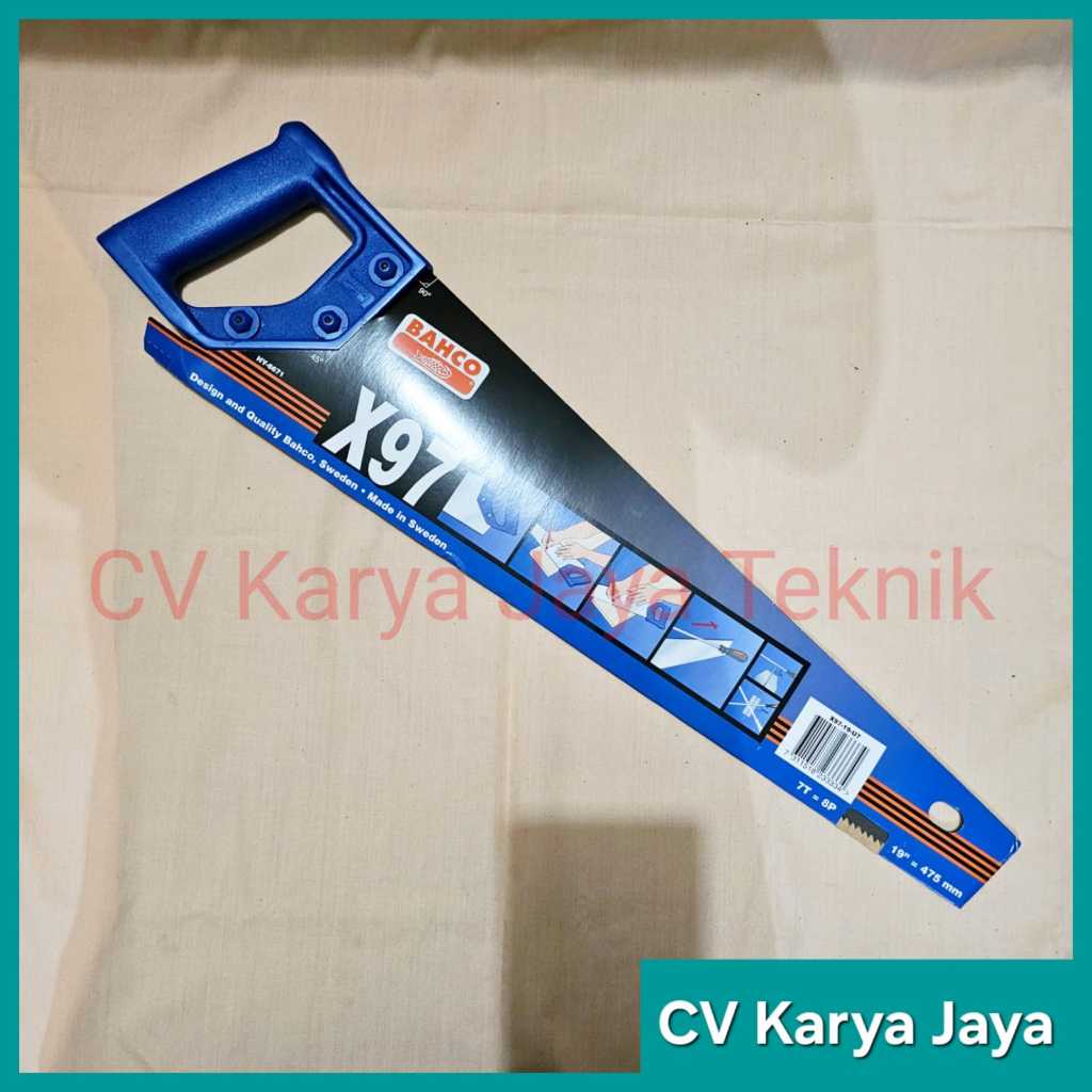 Gergaji Tangan X97 BAHCO ASLI / Handsaw Gergaji Kayu 19”