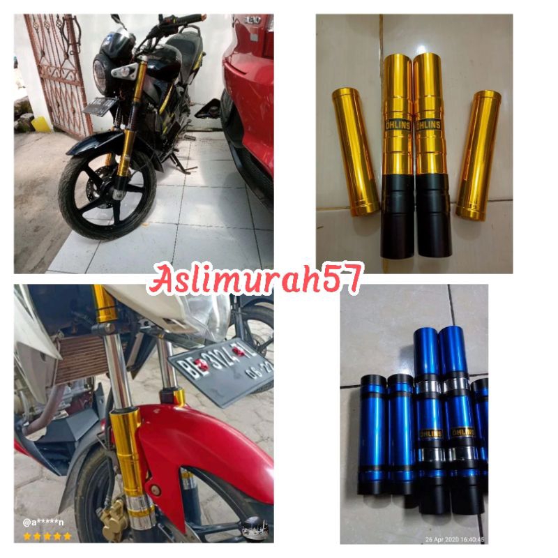 COVER SHOCK MOTOR YAMAHA VIXION SERIES AKSESORIS SHOCKBREAKER VIXION PELINDUNG SHOCKBREAKER VIXION