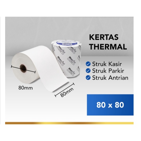 

BIG SALE Kertas Thermal Kertas Struk Kasir Tol Blueprint Lite 8 x 8 8x8os 8x8 mm 1 Roll gas