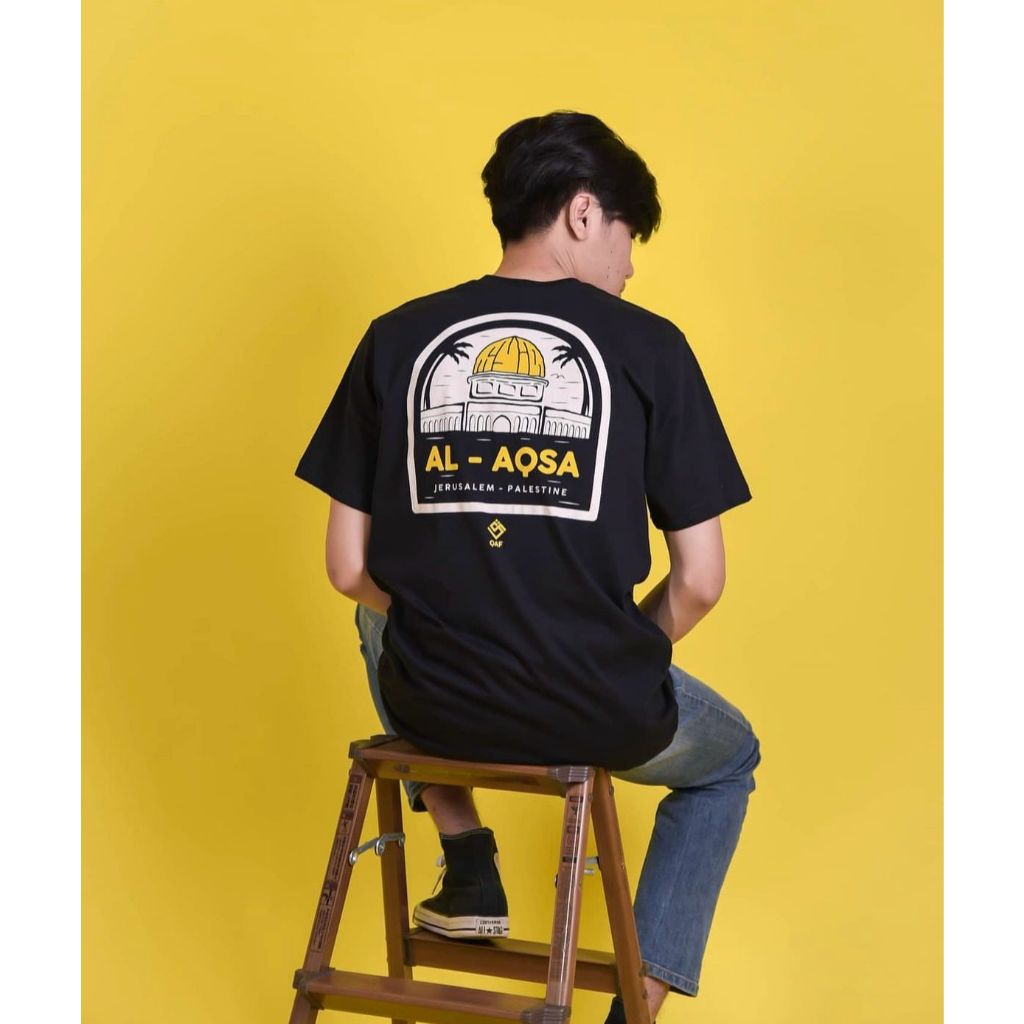 KAOS QAF AL AQSA - Original Kaos Qaf Moeslem Apparel