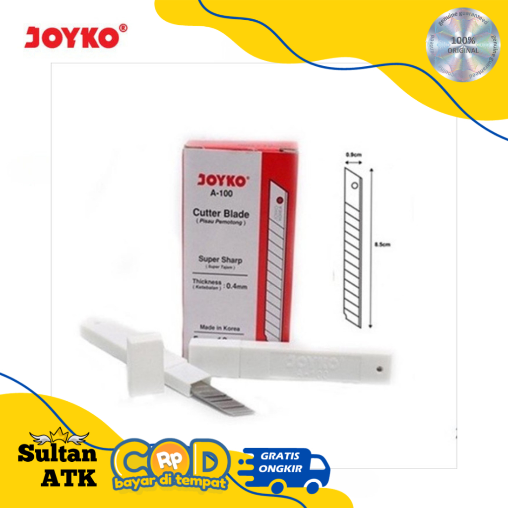 

ISI KATER 30 DERAJAT / CUTTER BLADE JOYKO A-100PT