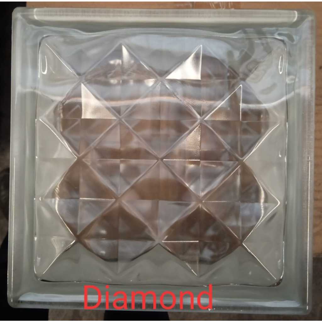 Mulia glass block blok kaca roster box 190 x 190 x 95 cm DIAMOND