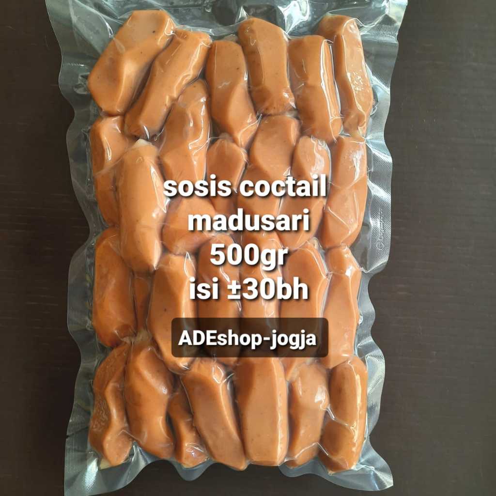 

sosis sapi cocktail pendek mini madusari 500 gr meat solution madu sari repack