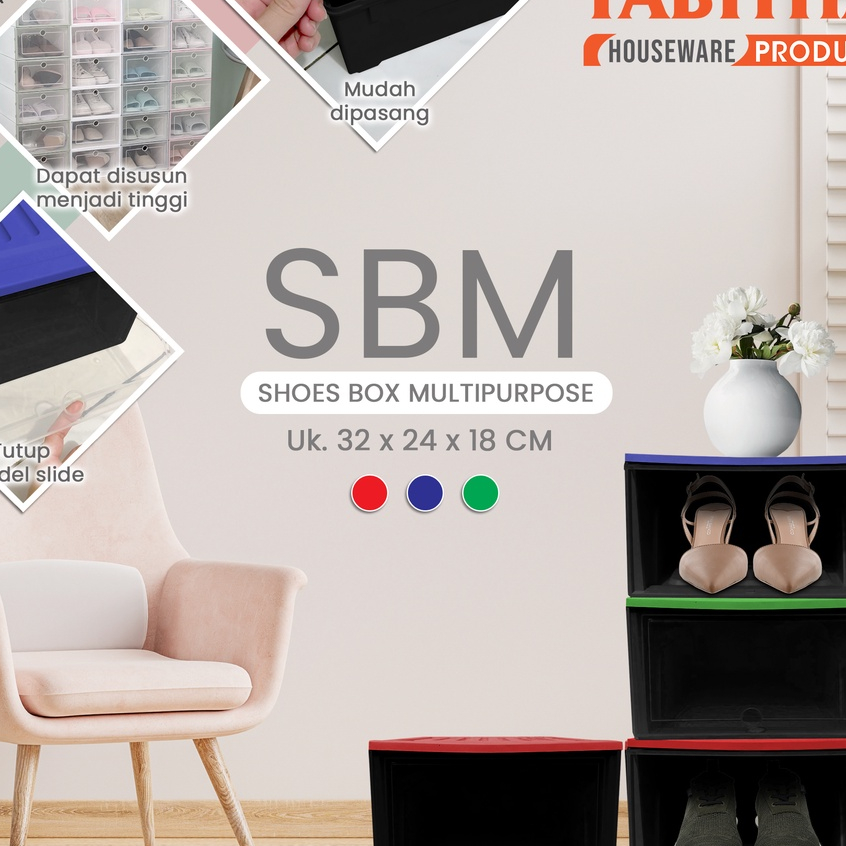 Tabitha Box Sepatu Serbaguna / Rak Sepatu Tumpuk Serbaguna Minimalis
