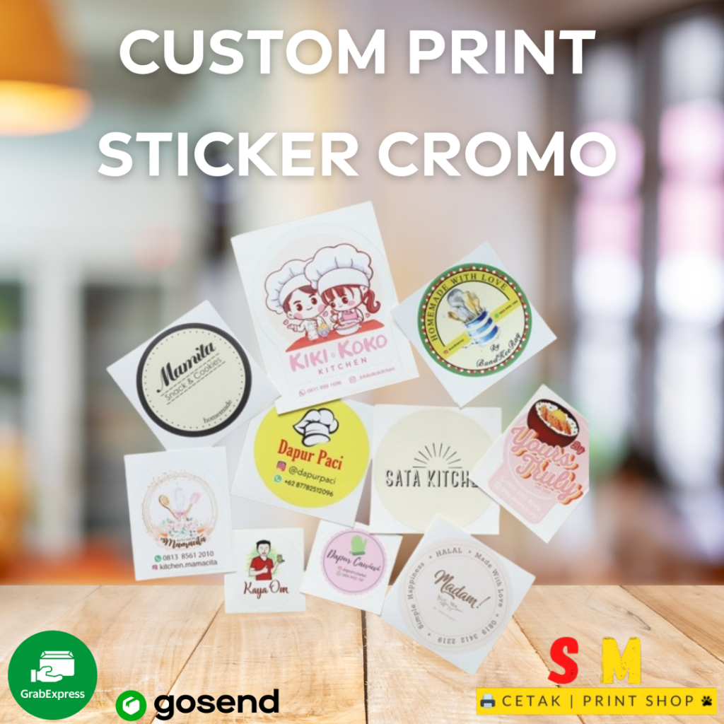 

Custom Sticker Cromo / Chromo Sticker Ukuran per 70x108