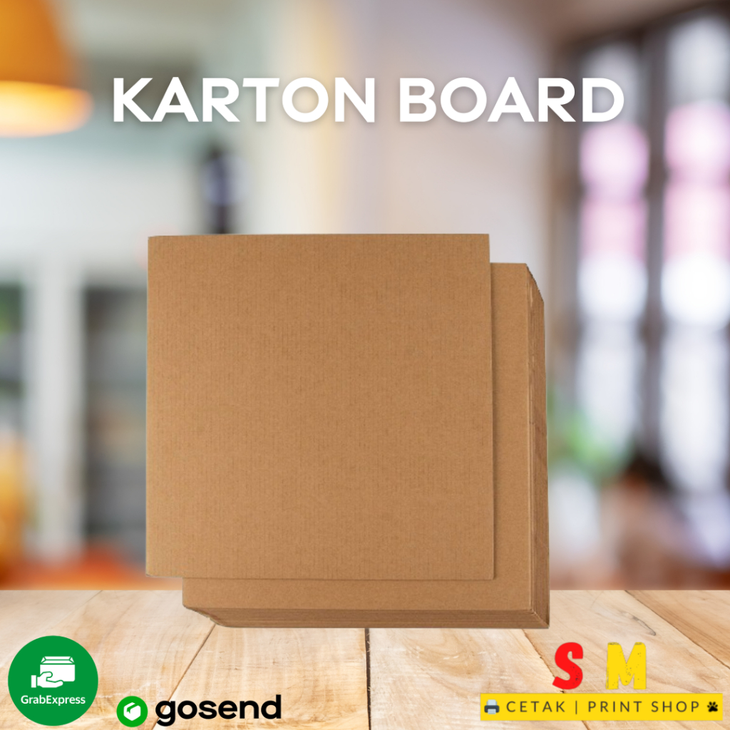 

Karton Board Cokelat Plano Ukuran 76x66cm Ketebalan 1mm-2.5mm