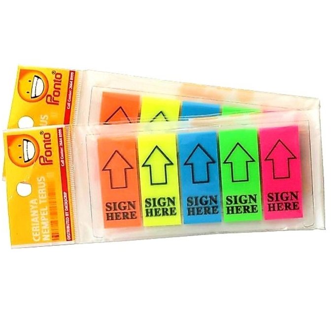 

Sticky Notes Pronto Sign Here (bahan plastik)