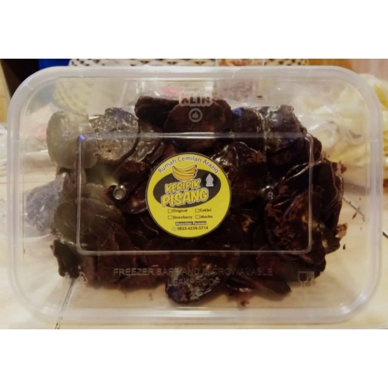 

kripik pisang coklat lumer