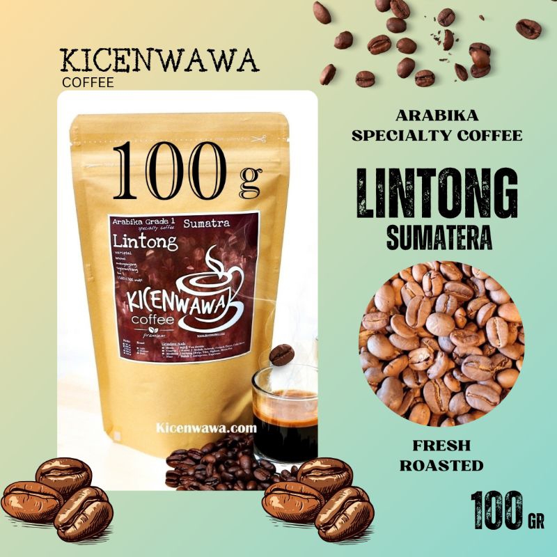 

Kopi Lintong Sumatera 100gr / Specialty Coffee / Biji Kopi Premium