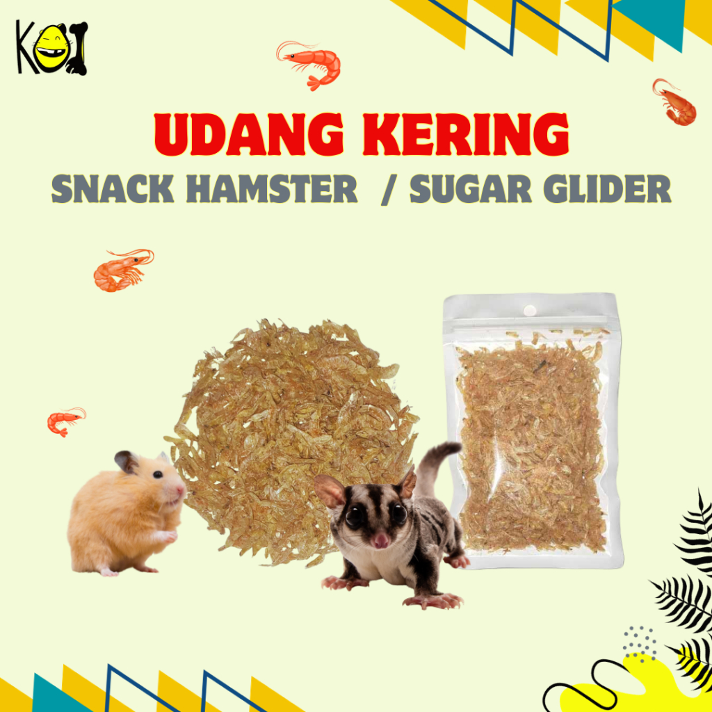 Udang Kering - Snack Hamster Landak Mini