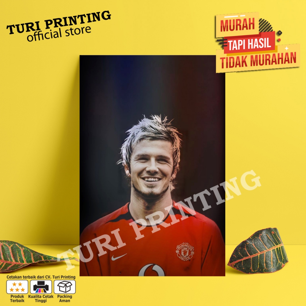 COD POSTER DINDING, HIASAN DINDING, POSTER SEPAKBOLA DAVID BECKHAM