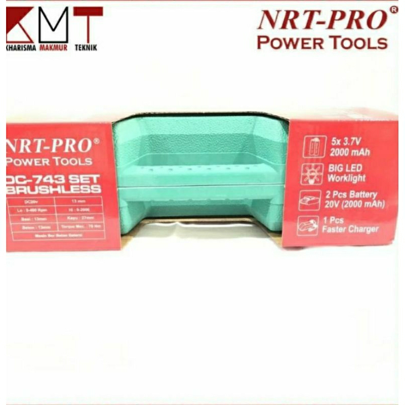 BOR CORDLESS / BOR BATERAI BRUSHLESS SCREW DRILL HAMMER 13mm DC 743  BEKAS/SECOND