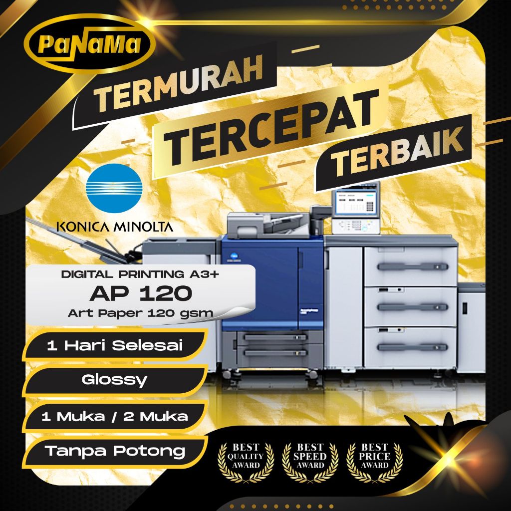 

Digital Printing Art Paper, AP 120gr, A3+, Voucher Kupon Flyer Poster Termurah Bandung