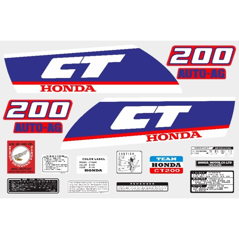 striping tangki Honda ct200 Honda ct200 Australia