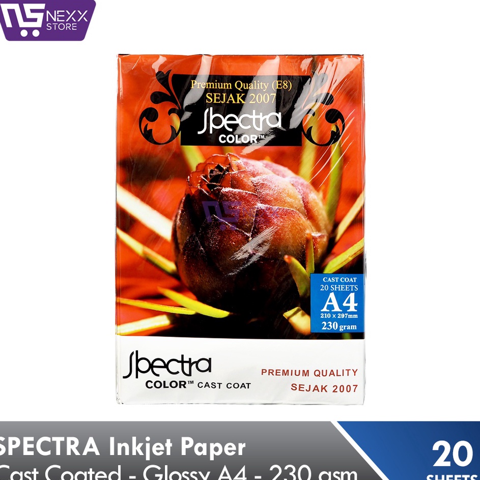 

Tearu SPECTRA Cast Coated Inkjet Paper GLOSSY A4 23 gsm