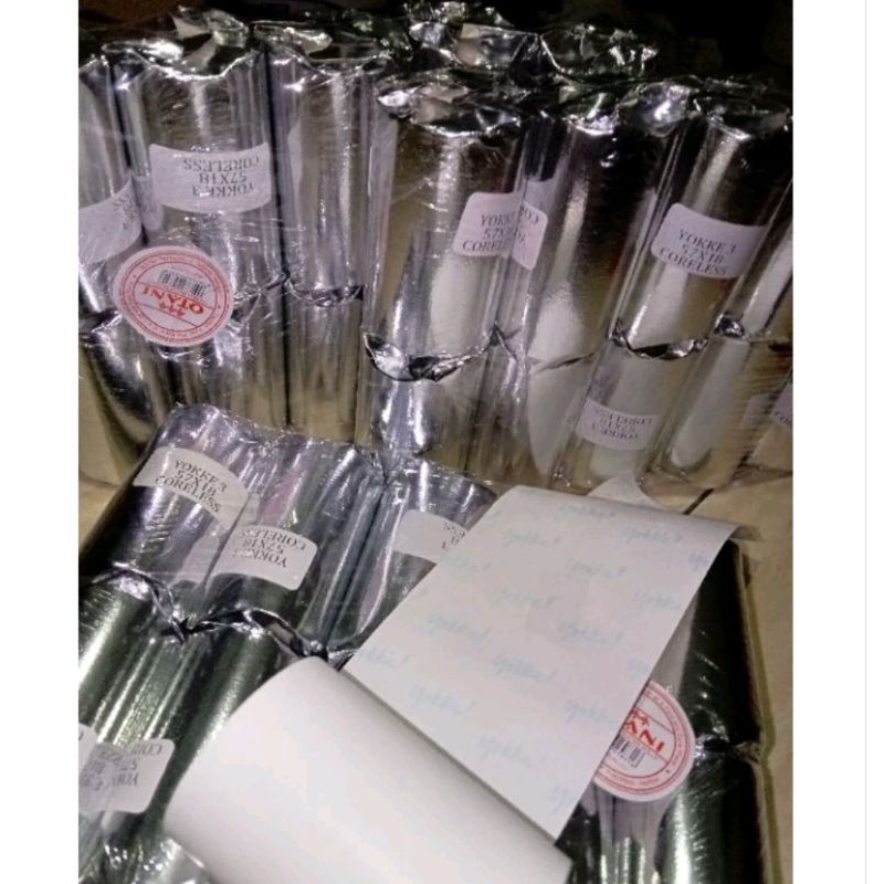 

kertas thermal paket murah yokke 5 RoLL 58×40mm