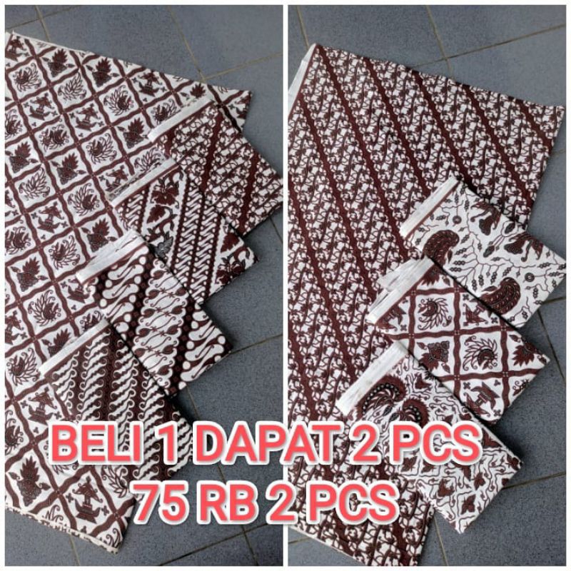 Beli 1 Dapat 2 pcs Kain jarik panjang kain jarik batik super halus kain jarik solo kain jarik gendon