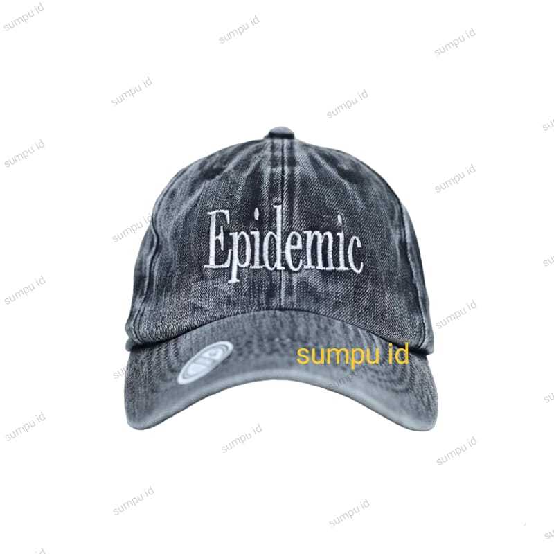 Topi Baseball Unisex Cap epidemic wash best seller bahan levis