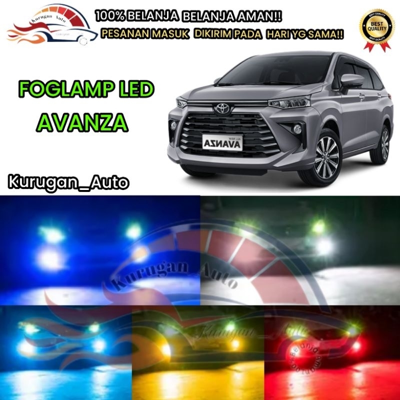 Foglamp Led AVANZA 3 Warna 2 Warna