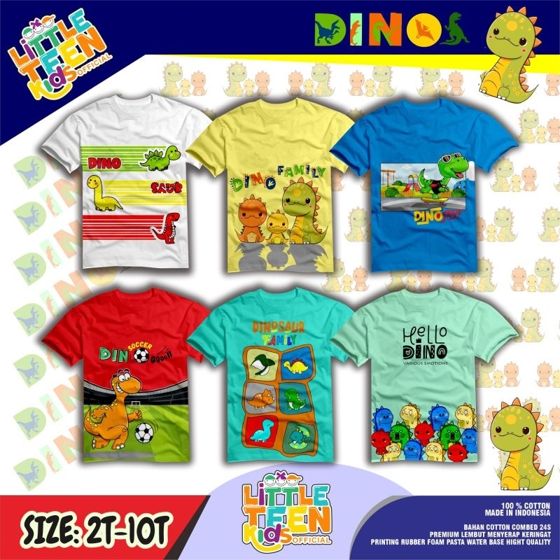 Kaos Anak Laki-Laki Katun Premium Usia 2-10 tahun