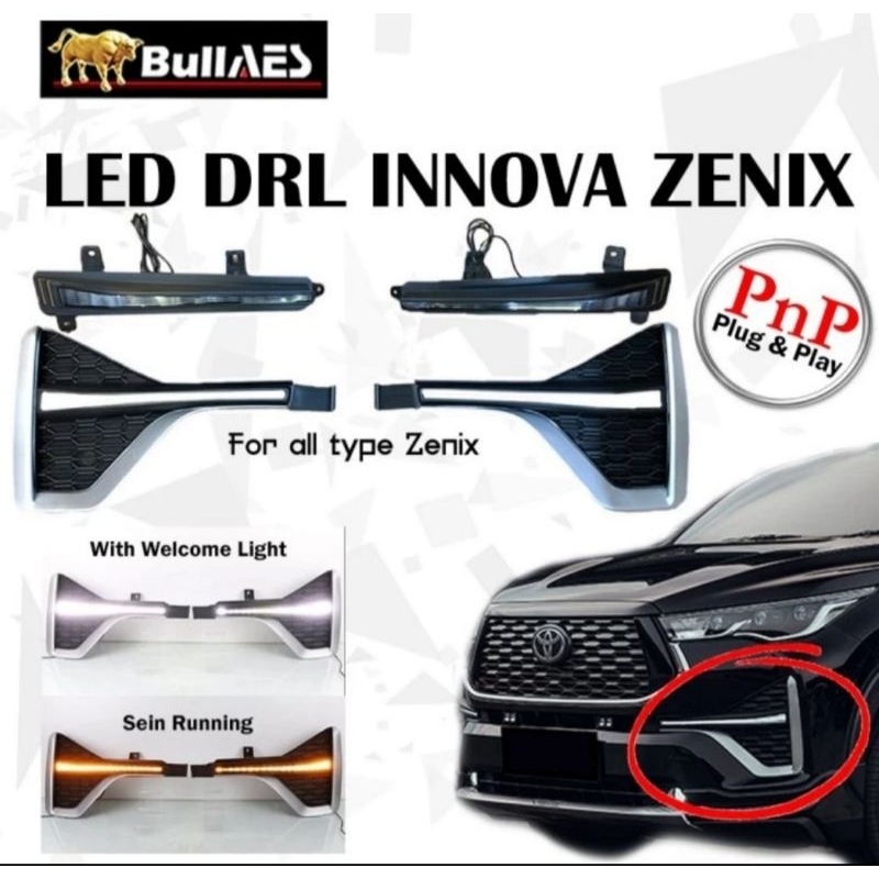LAMPU LED DRL INNOVA ZENIX MATRIX DRL SEIN RUNNING SEQUINTAL