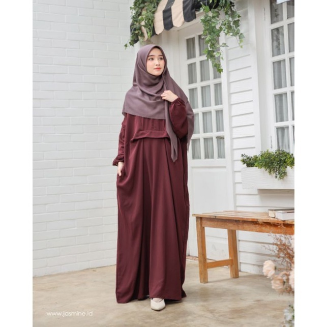 ZYRA ABAYA DRESS || Gamis Syari Abaya Polos By Jasmine
