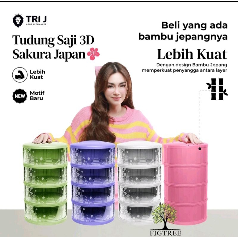 tudung saji motif japan susun 4