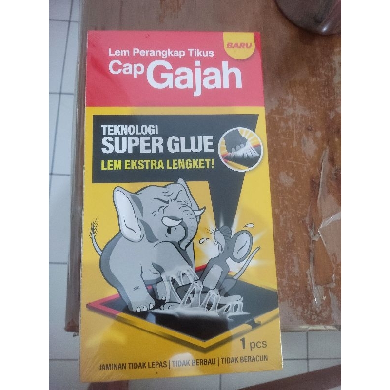 Lem tikus gajah/ lem tikus papan gajah/ lem papan cap gajah/ lem tikus cap gajah papan/ lem super le