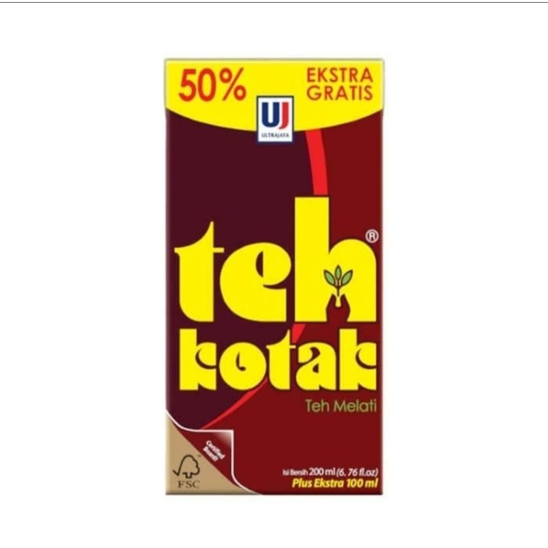 

teh kotak 300ml up 50% , original