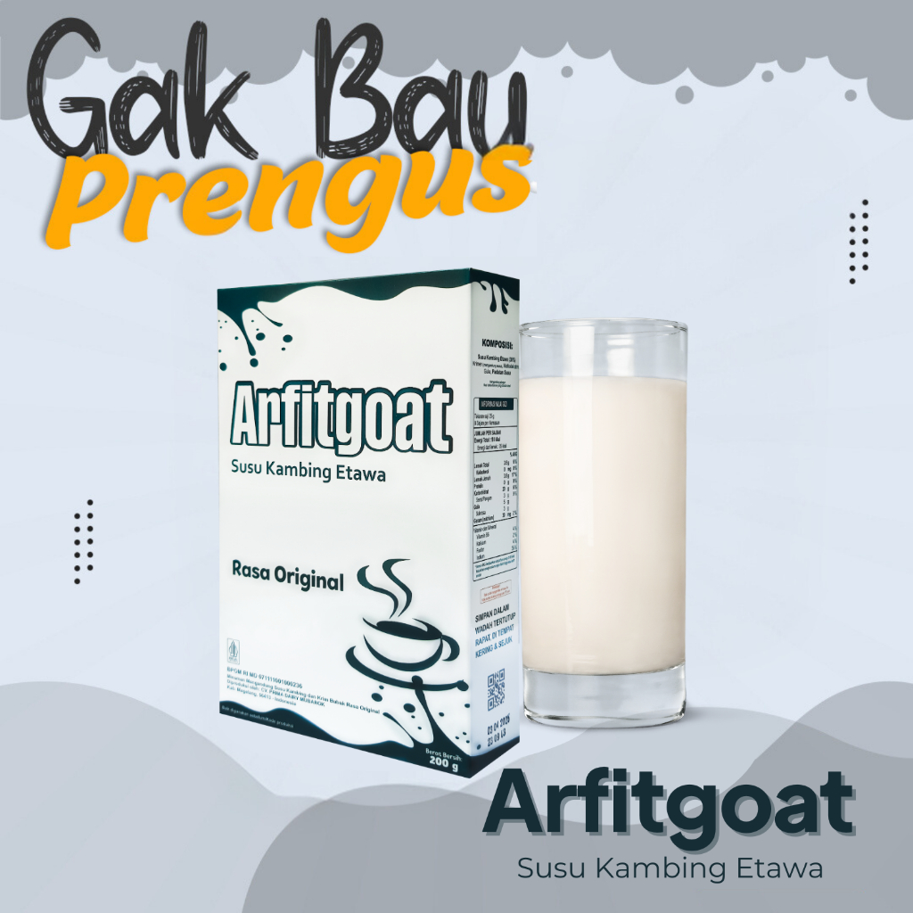 

Arfitgoat Susu Kambing Etawa Asli Isi 200g Mengobati Sakit Sendi Osteoporosis Asam Urat Rematik.