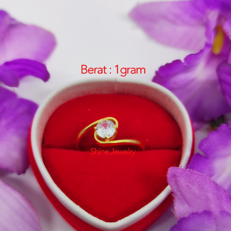 Cincin 1 gram Z emas muda