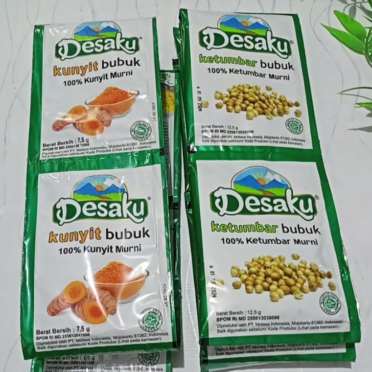 

zspr 82 Ketumbar bubuk Kunyit bubuk DESAKU Renceng isi 12 Sachet Sale of Month