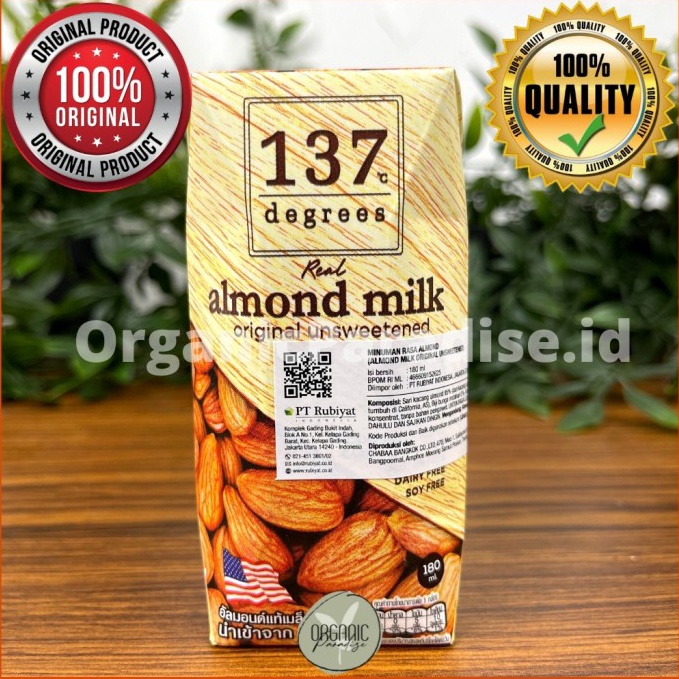 

WER74 137 Degree Susu Almond 18 ml Almond Milk Original Unsweetened 18 ml 238