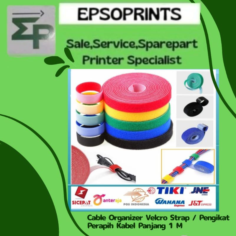Cable Organizer Velcro Strap / Pengikat Perapih Kabel Panjang 1 M