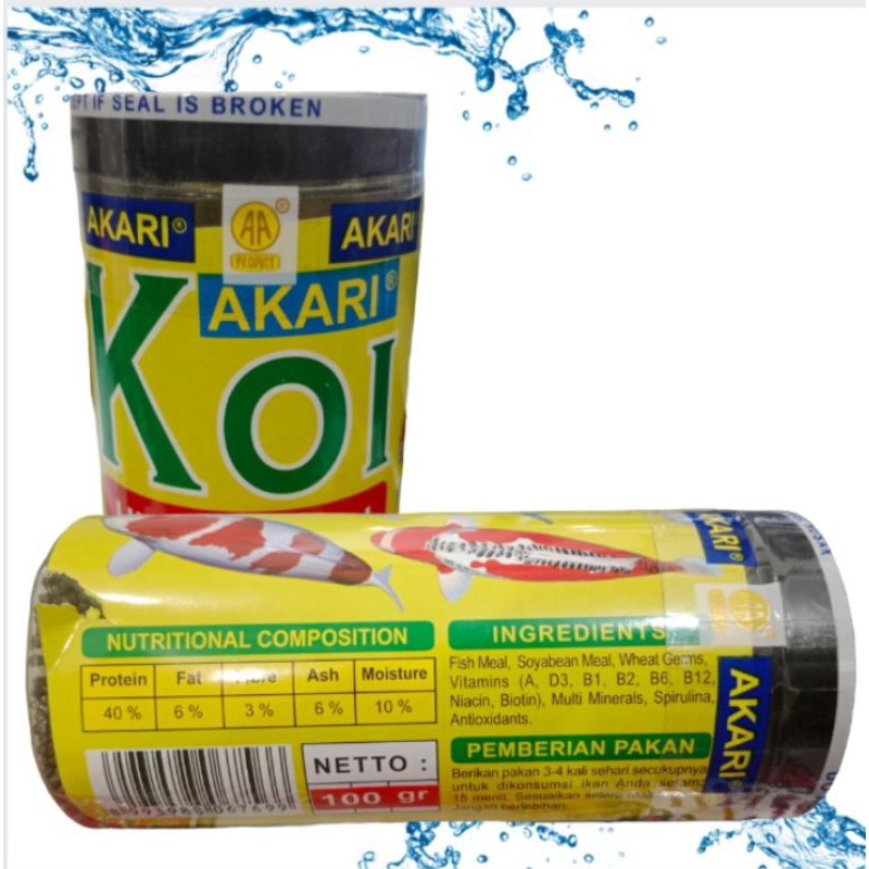 Makanan ikan koi AKARI AA KOI HI GROWTH 100GR