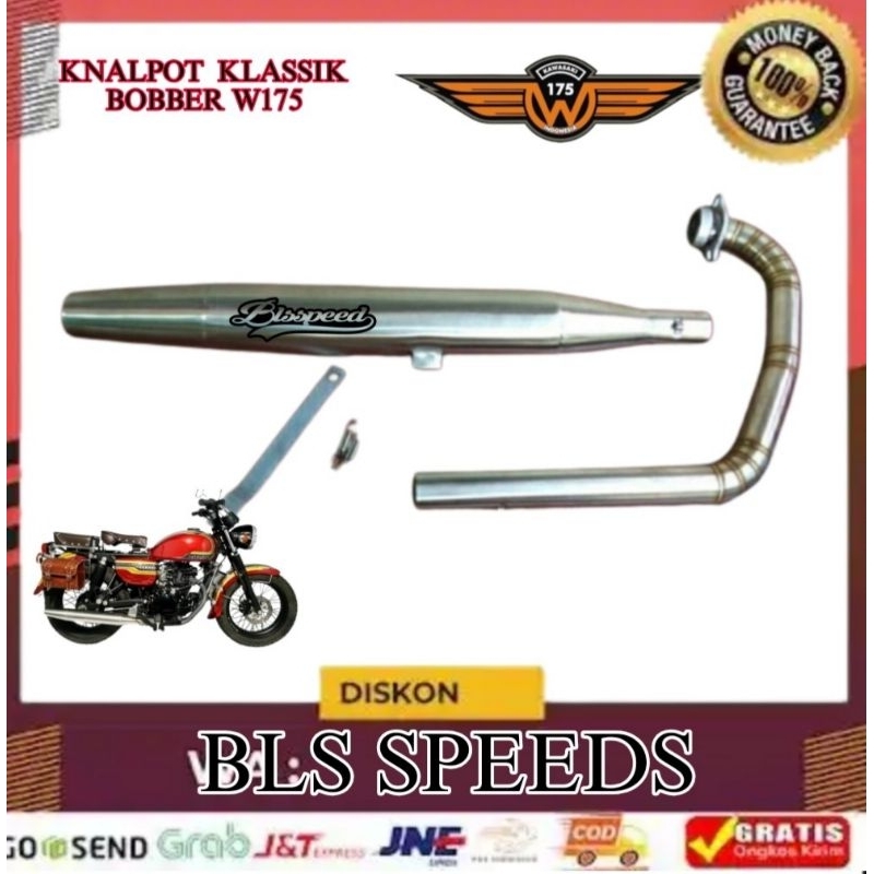 KNALPOT RETRO KLASSIK BOBBER JAPSTYLE CUSTOM SCORPIO TIGER BYSON MEGAPRO W175