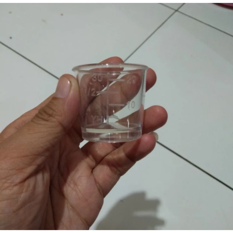 Gelas Ukur Plastik 30ml Gelas Takar Plastik 30ml
