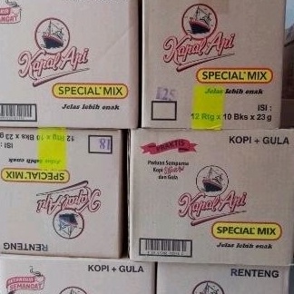 

BFG7 Kopi Kapal Api Special Mix Kopi Gula 12 renceng x 1 bungkus x 23g NRM