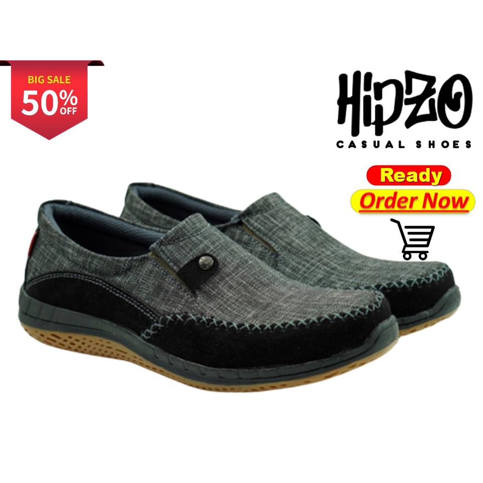 Sepatu Pantofel Pria Casual Hipzo M038 Original 100% Pria Terbaru Original Sip On Shoes