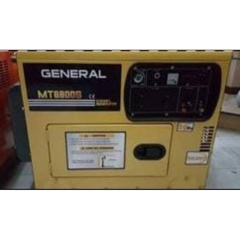 Genset Generator Diesel 5000 4600 W Watt Silent Solar MT 6800 GS GENERAL Original Terbaik MT6800GS