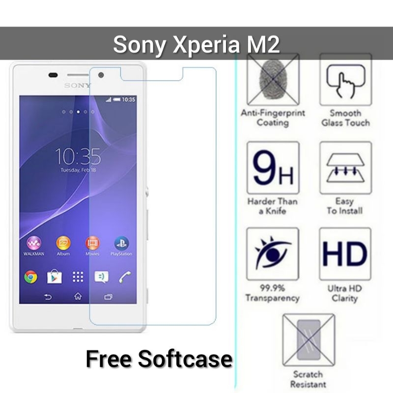 Tempered Glass Sony Xperia M2 D2303, D2305, D2306