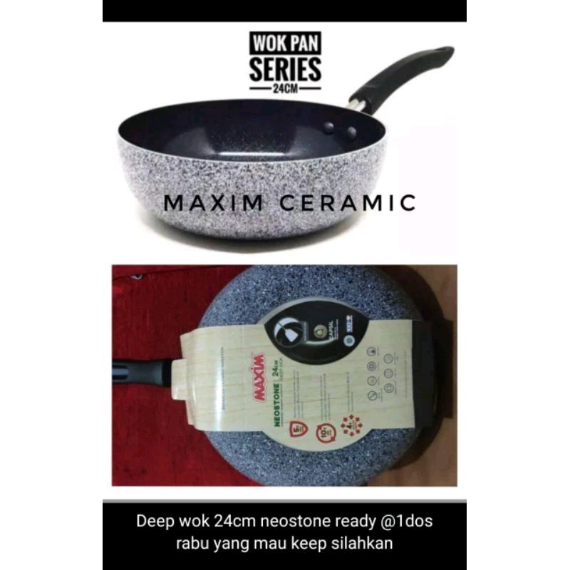 Deep Wok neostone 24cm MAXIM