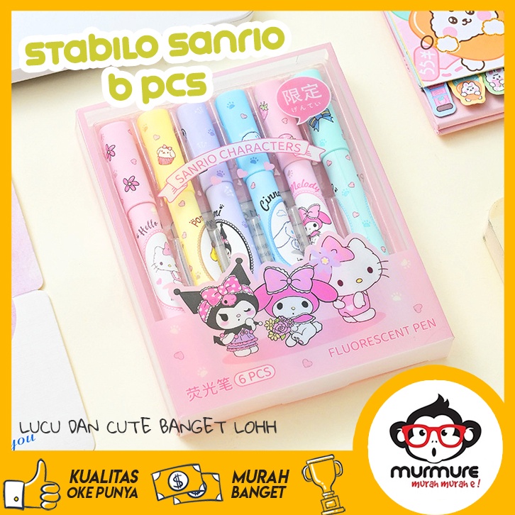 

Banting Harga MURMURE STABILO SANRIO ISI 6PCS HIGHLIGHTER SET KUROMI MYMELODY KITTY WH7