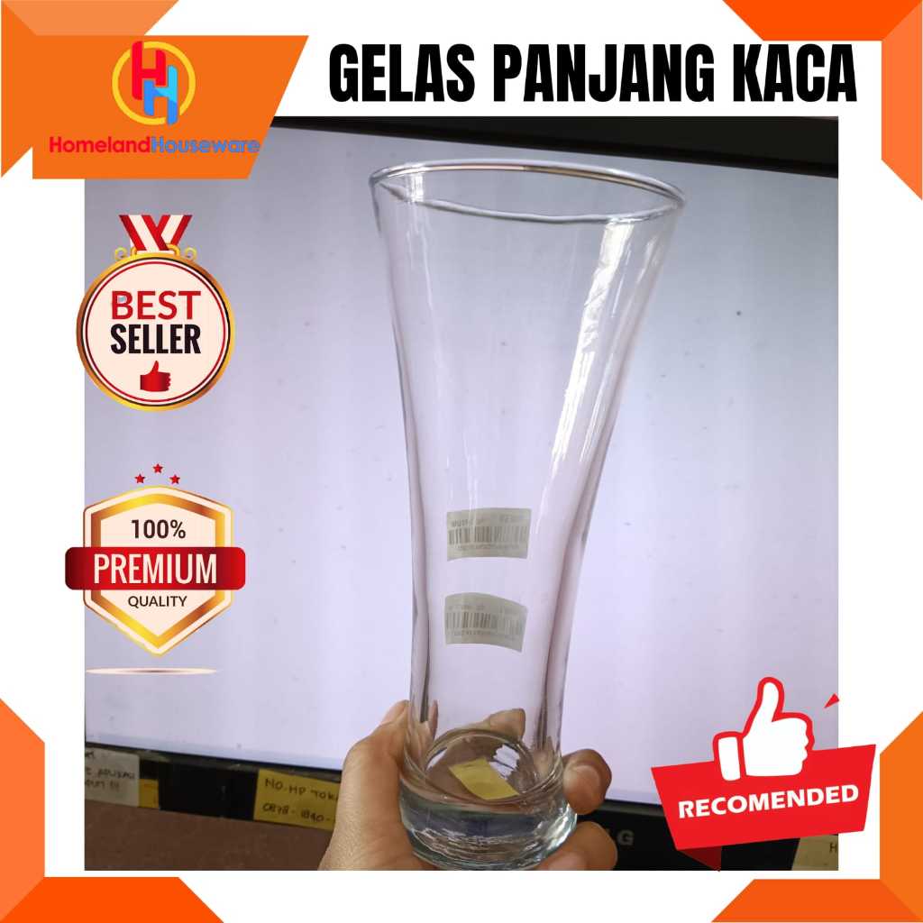 GELAS KACA PANJANG/GELAS JUS KACA/GELAS JUS PANJANG/GELAS MINUMAN KACA