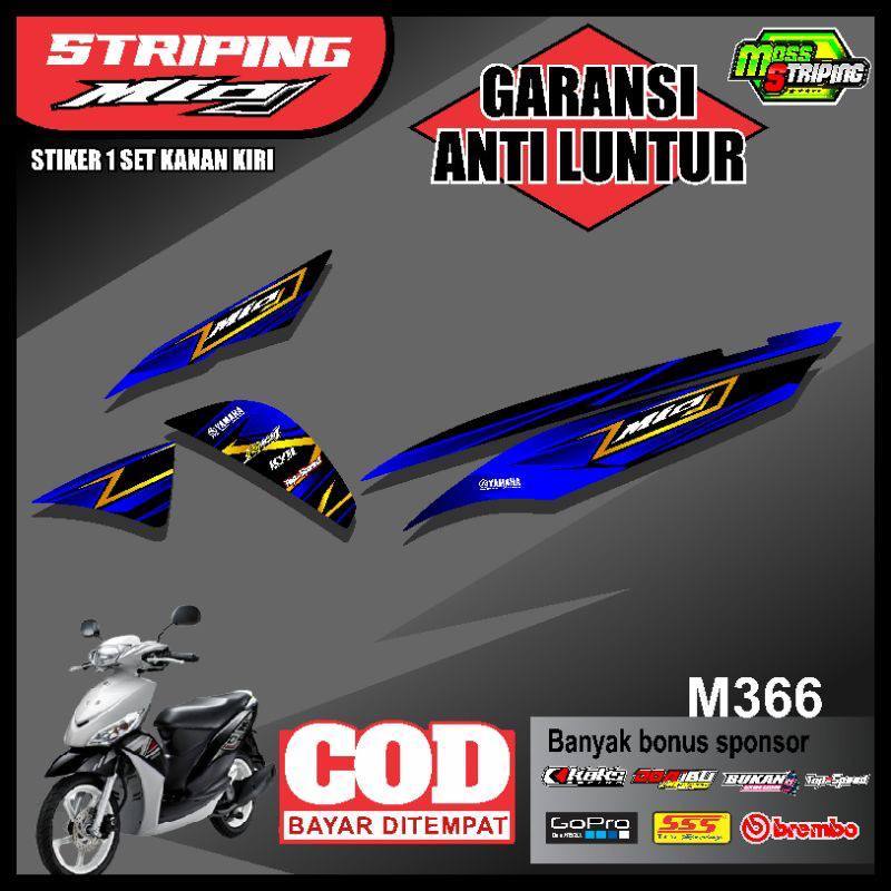 Striping stiker sticker motor Mio J Stiker Mio J Sticker Setiker setriping setrip strip Variasi lis 